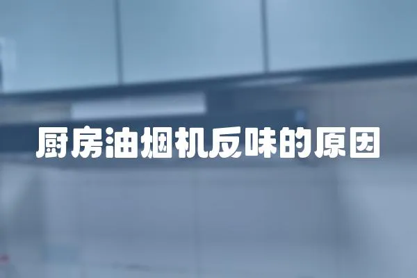 廚房油煙機(jī)反味的原因