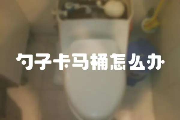 勺子卡馬桶怎么辦