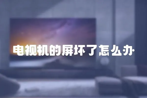電視機的屏壞了怎么辦