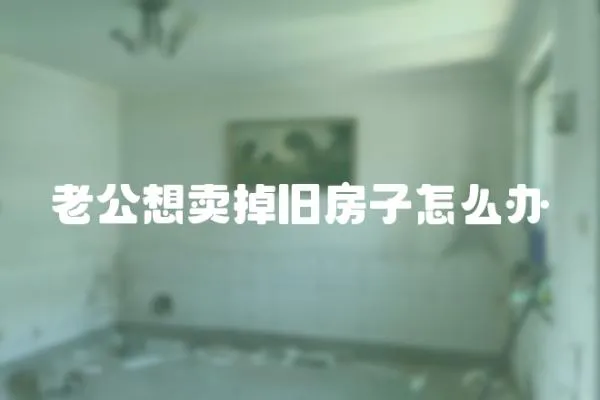 老公想賣掉舊房子怎么辦