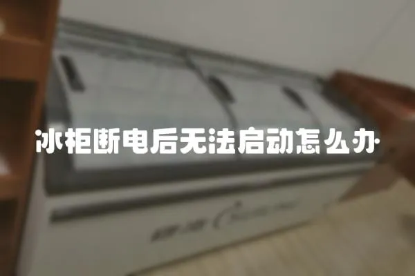 冰柜斷電后無法啟動怎么辦