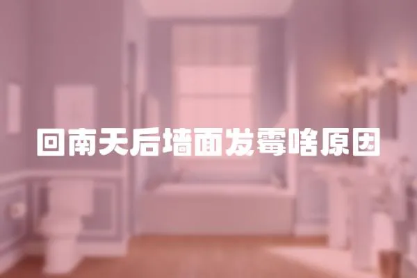 回南天后墻面發霉啥原因