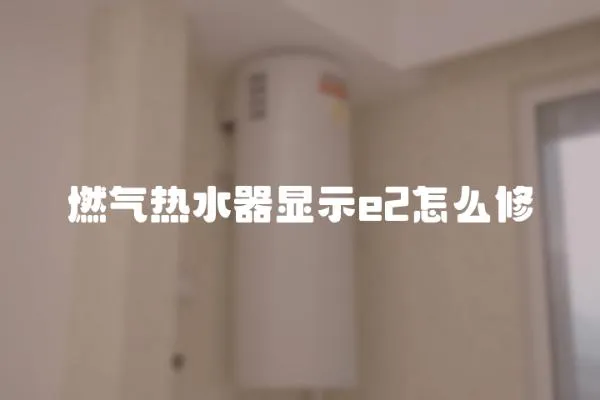燃氣熱水器顯示e2怎么修