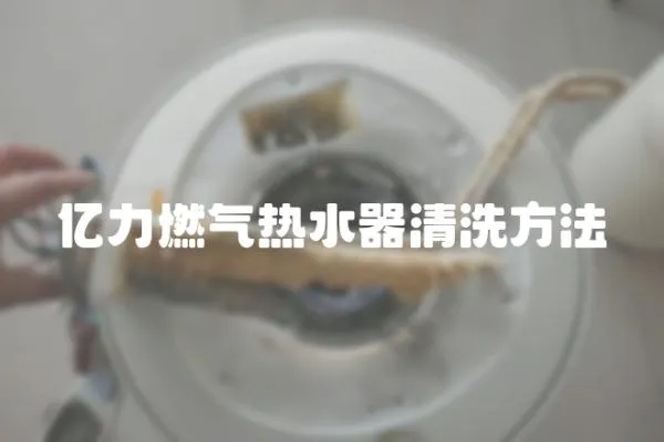 億力燃氣熱水器清洗方法