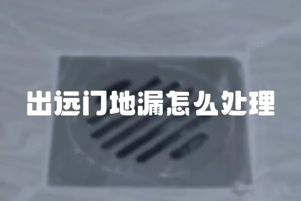 出遠門地漏怎么處理