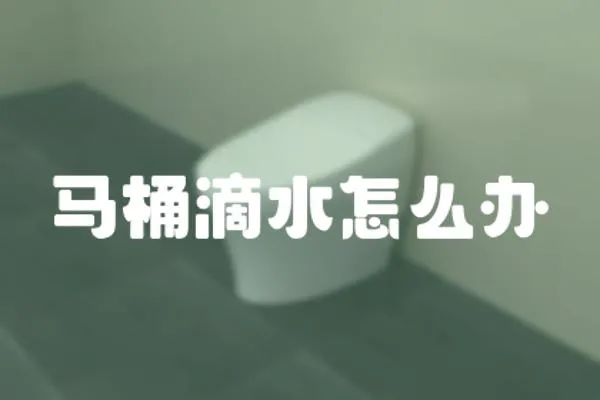 馬桶滴水怎么辦