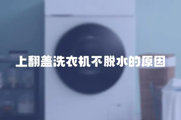 上翻蓋洗衣機不脫水的原因