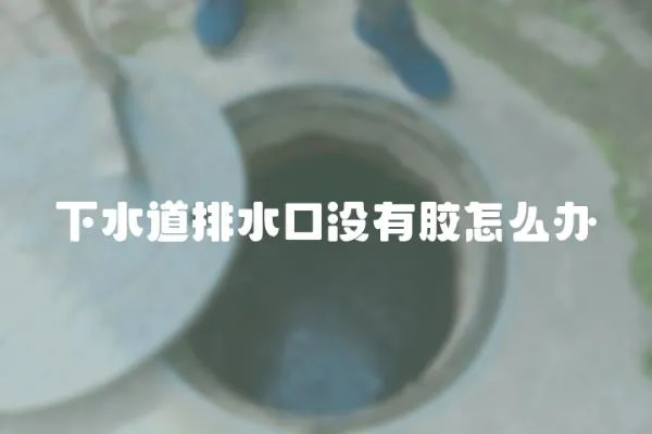 下水道排水口沒(méi)有膠怎么辦