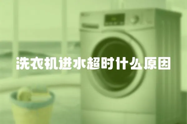 洗衣機進水超時什么原因