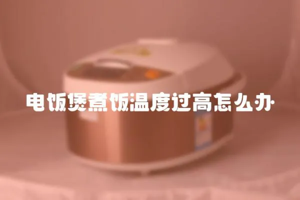 電飯煲煮飯溫度過高怎么辦