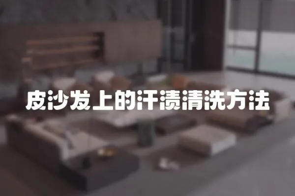 皮沙發(fā)上的汗?jié)n清洗方法