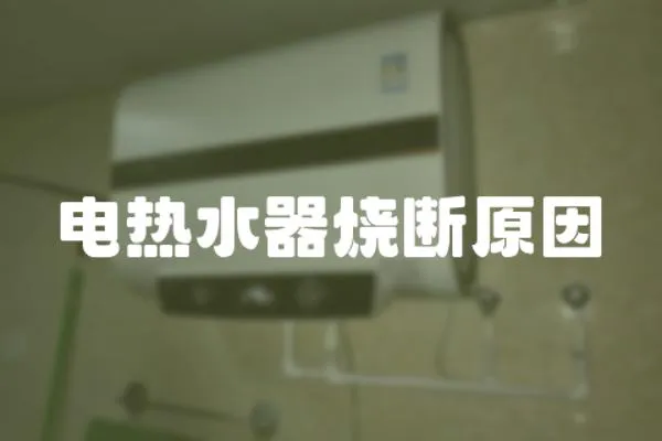 電熱水器燒斷原因