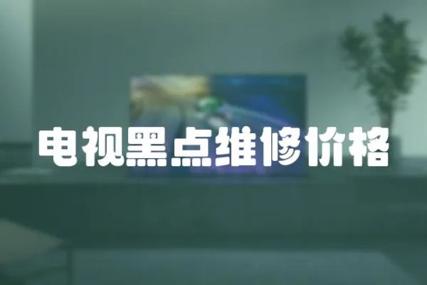 電視黑點維修價格