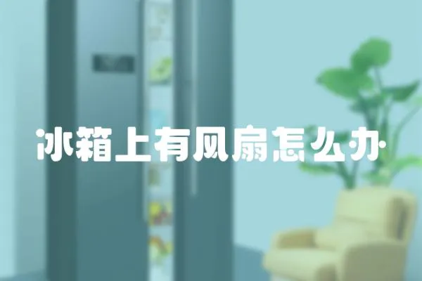 冰箱上有風扇怎么辦