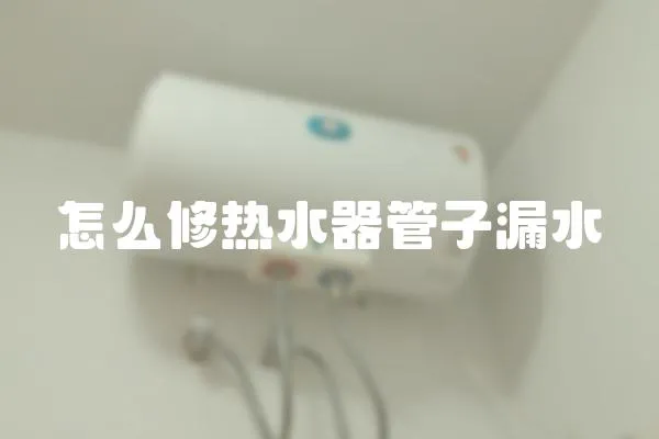 怎么修熱水器管子漏水