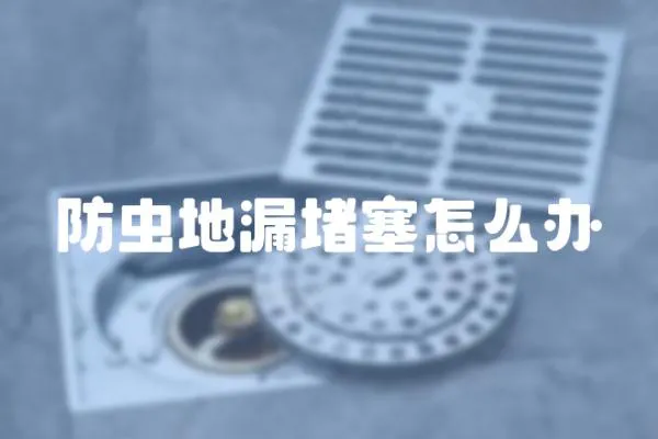 防蟲地漏堵塞怎么辦