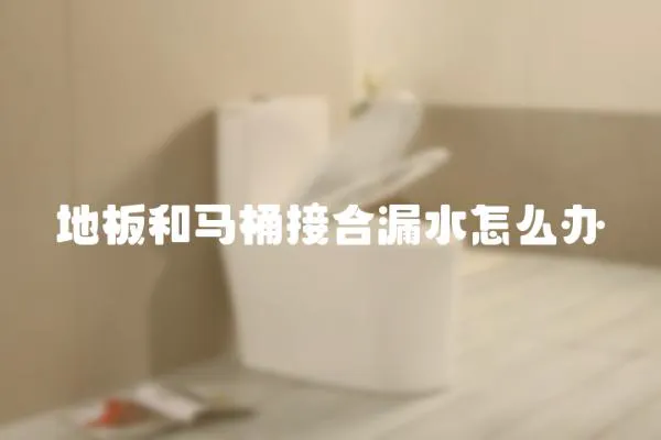 地板和馬桶接合漏水怎么辦
