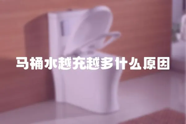 馬桶水越充越多什么原因