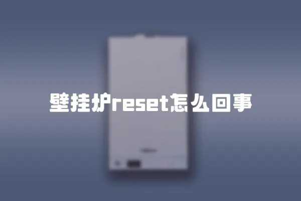 壁掛爐reset怎么回事