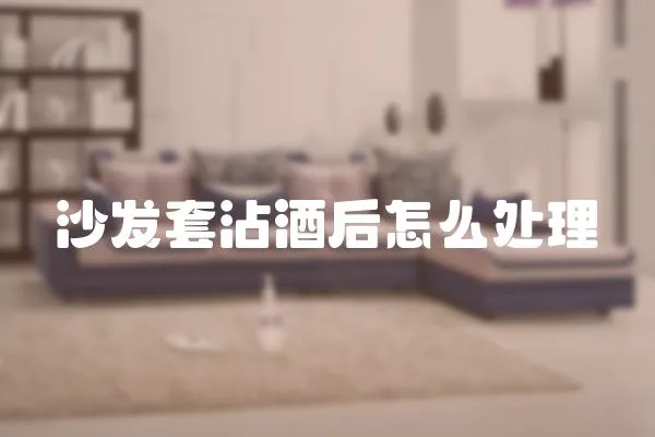 沙發(fā)套沾酒后怎么處理