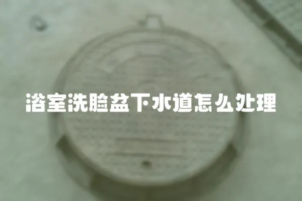 浴室洗臉盆下水道怎么處理