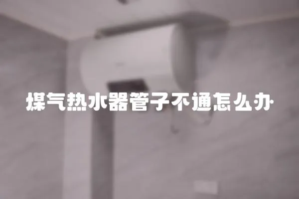煤氣熱水器管子不通怎么辦