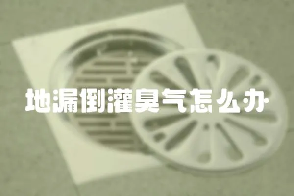 地漏倒灌臭氣怎么辦