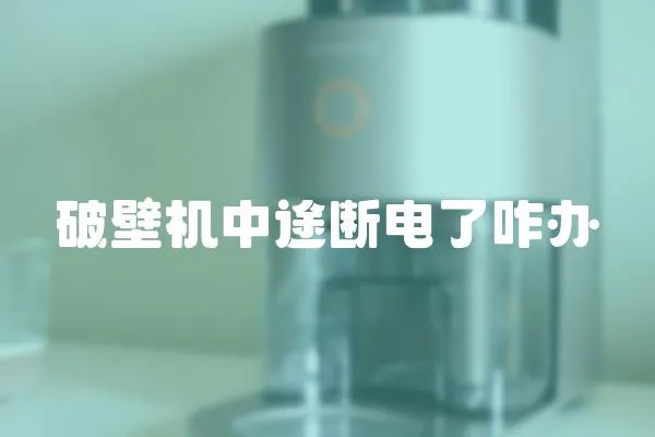 破壁機中途斷電了咋辦