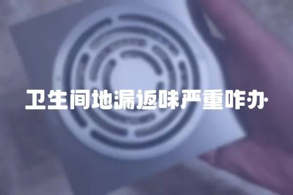 衛(wèi)生間地漏返味嚴重咋辦