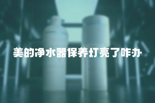 美的净水器保养灯亮了咋办