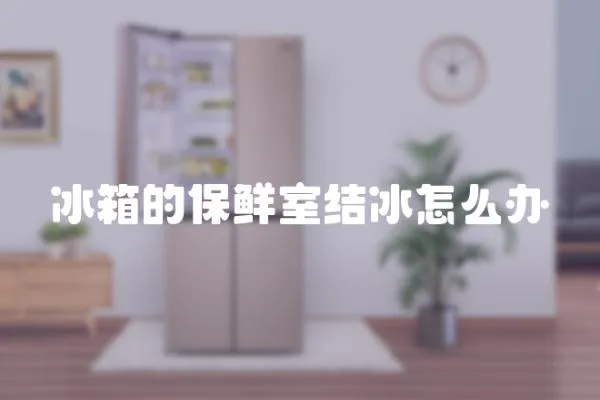 冰箱的保鮮室結冰怎么辦