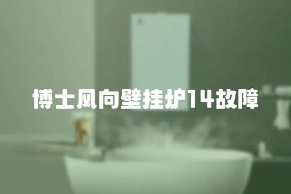 博士風(fēng)向壁掛爐14故障
