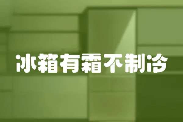 冰箱有霜不制冷