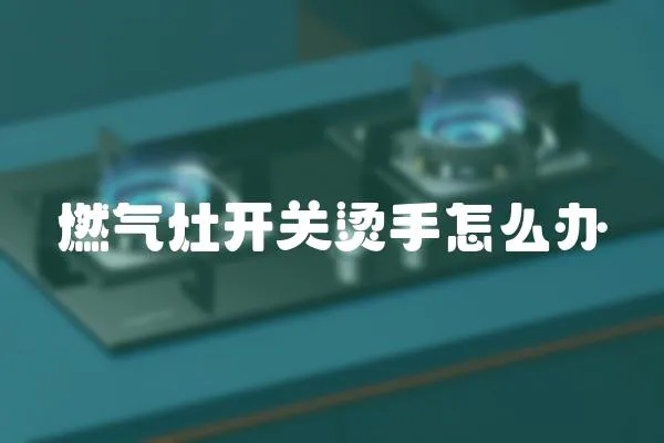 燃氣灶開關燙手怎么辦