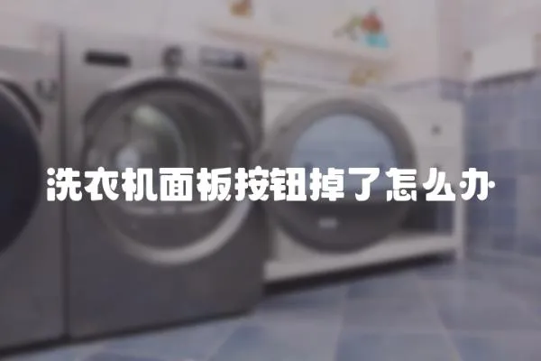洗衣機面板按鈕掉了怎么辦