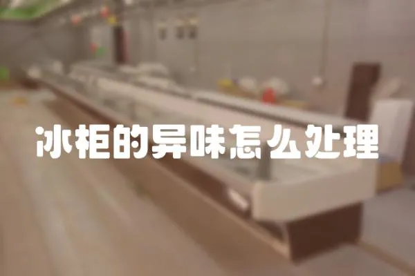冰柜的異味怎么處理