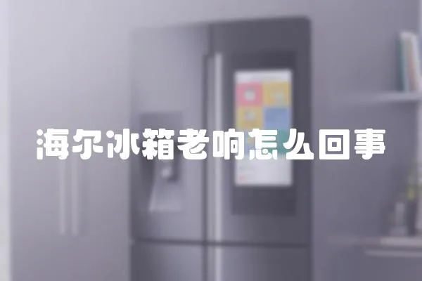 海爾冰箱老響怎么回事