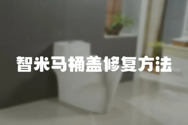 智米馬桶蓋修復方法