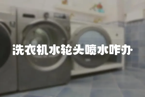 洗衣機水輪頭噴水咋辦