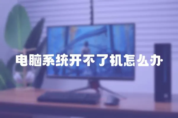 電腦系統(tǒng)開(kāi)不了機(jī)怎么辦