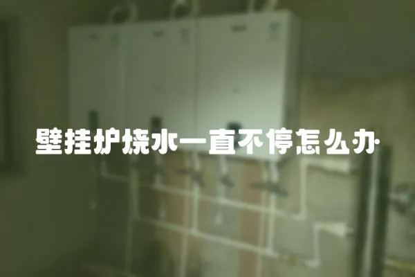 壁掛爐燒水一直不停怎么辦