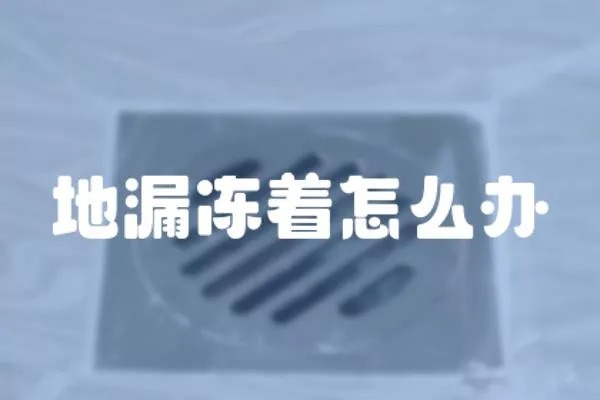 地漏冻着怎么办