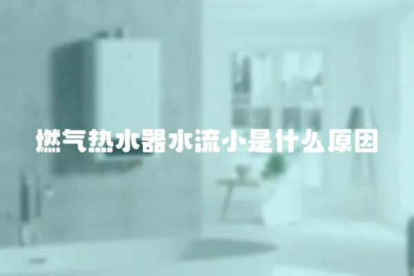 燃氣熱水器水流小是什么原因