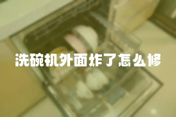 洗碗機外面炸了怎么修