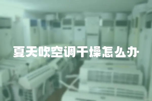 夏天吹空調(diào)干燥怎么辦