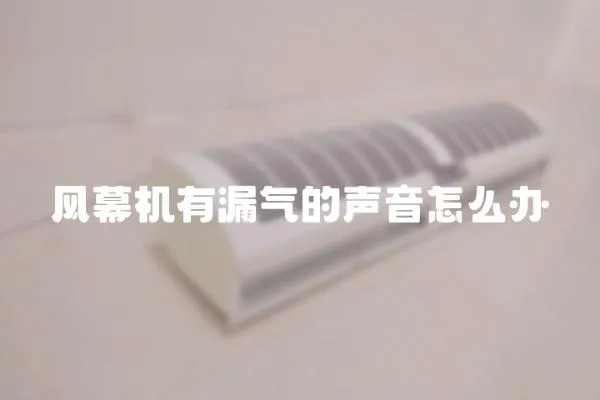 風幕機有漏氣的聲音怎么辦