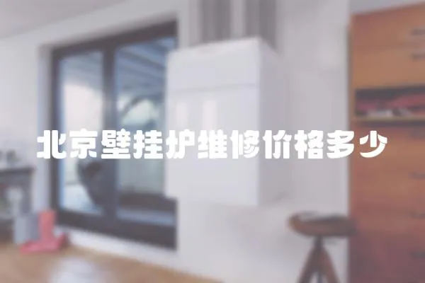 北京壁掛爐維修價(jià)格多少