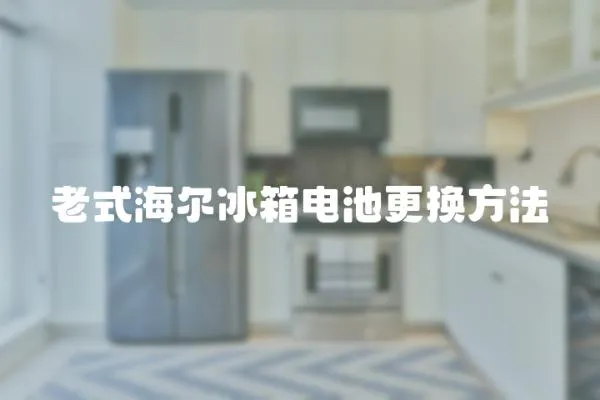 老式海爾冰箱電池更換方法