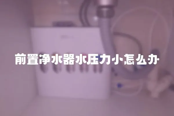 前置凈水器水壓力小怎么辦