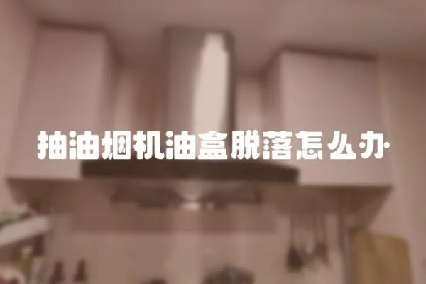 抽油烟机油盒脱落怎么办